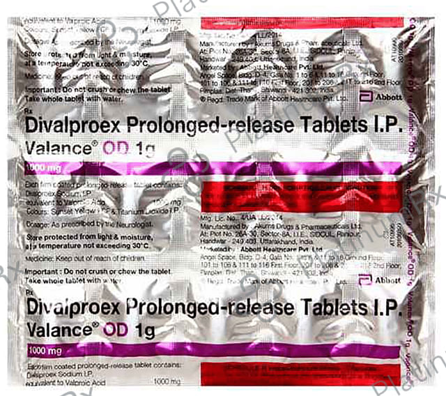 Valance OD PR 1000mg Tablet 15s
