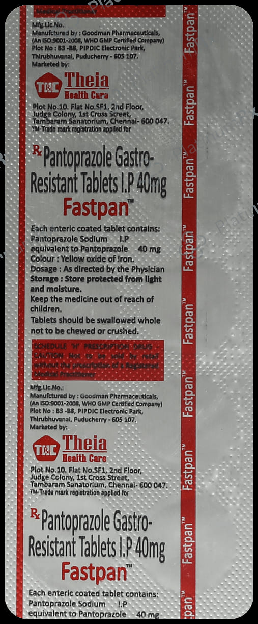 Fastpan 40mg Tablet 10s