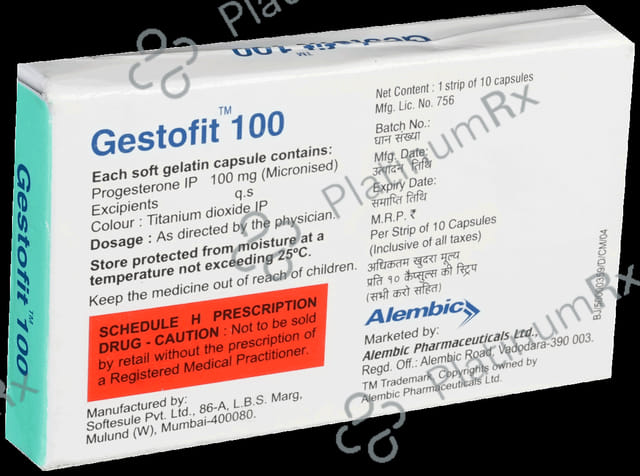 Gestofit 100mg Capsule 10s
