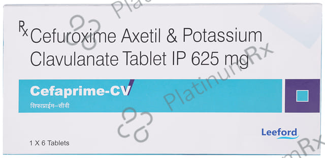 Cefaprime CV 625mg Tablet 6s