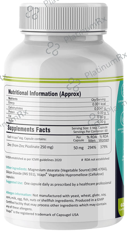 Functional Medicine Nutrition Opti-Zinc Immunity Booster Capsule