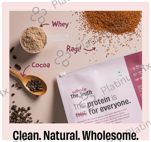 The Whole Truth Protein for Everyone Powder 15gm Protein Per Scoop Ragi Cocoa