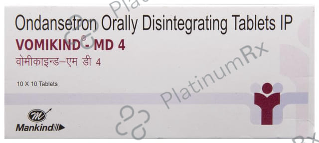 Vomikind MD 4mg Tablet DT 10s