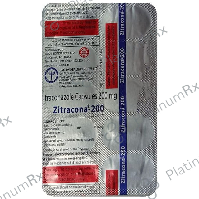 Zitracona 200mg Capsule