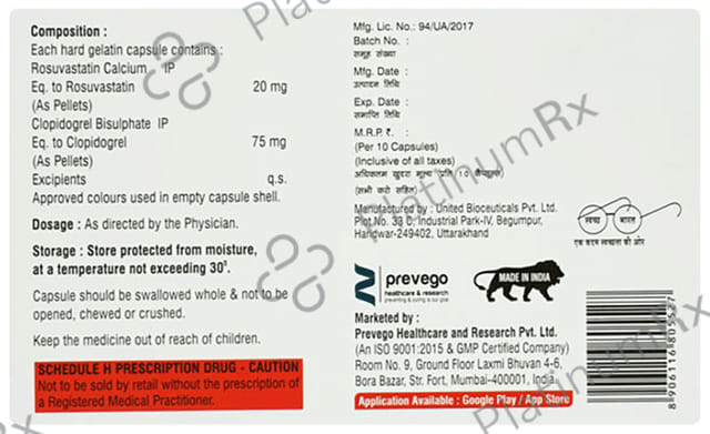 Rovasday CL 20/75mg Capsule 10s