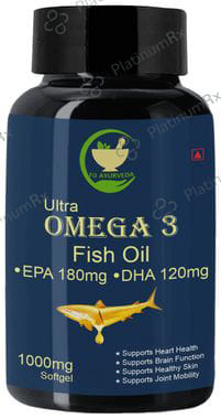 Fij Ayurveda Ultra Omega 3 Fish Oil 1000mg Softgel