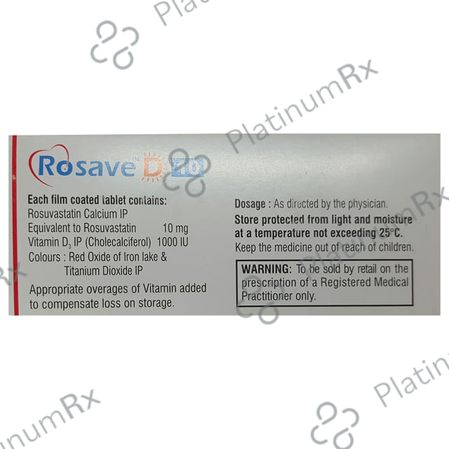 Rosave D 10 10mg/1000IU Tablet 10s