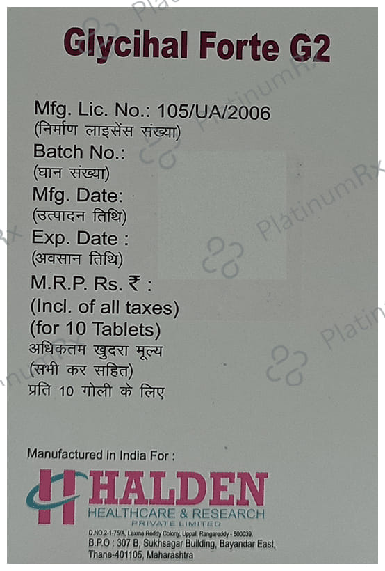 Glycihal Forte G2 Tablet PR