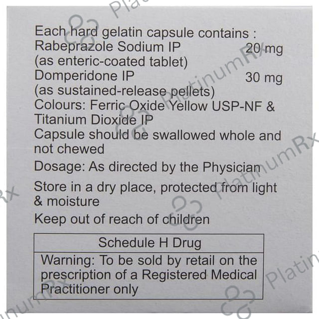 Acera D 30/20mg Capsule SR 10s