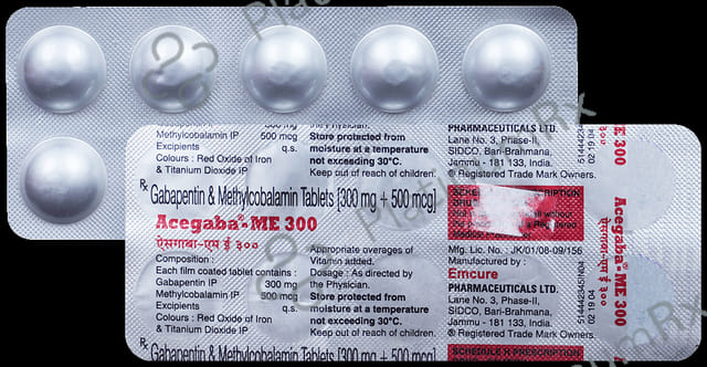 Acegaba ME 300mg/500mcg Tablet 10s