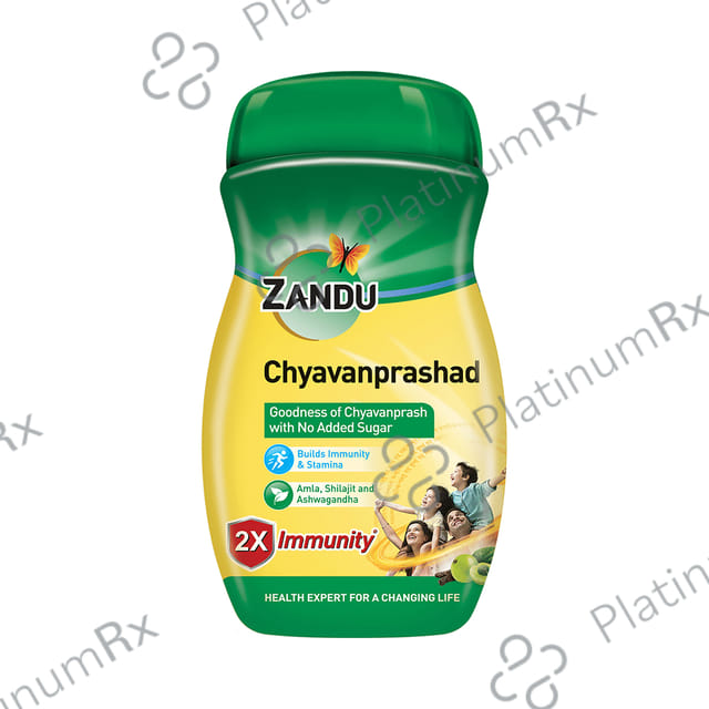 Zandu Chyavanprashad with Amla, Shilajit & Ashwagandha - For Immunity & Stamina - Sugar-Free 450 gm