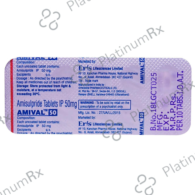 Amival 50mg Tablet 10s