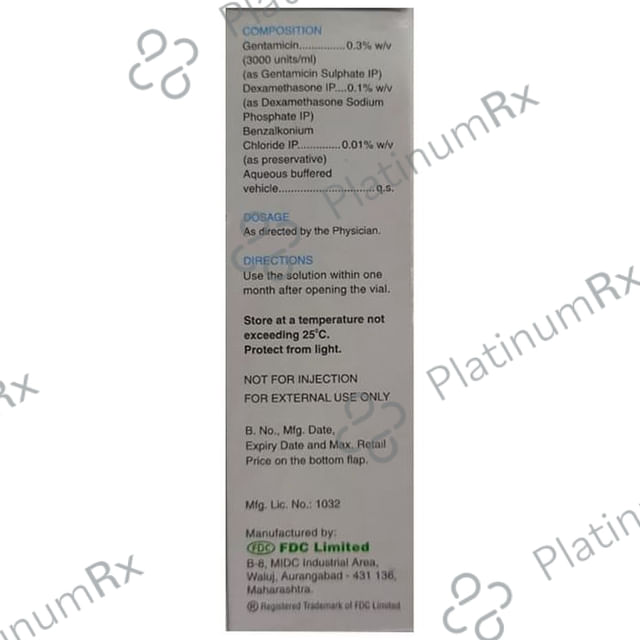 Pyricort 0.1/0.3% Eye/Ear Drop 10ml
