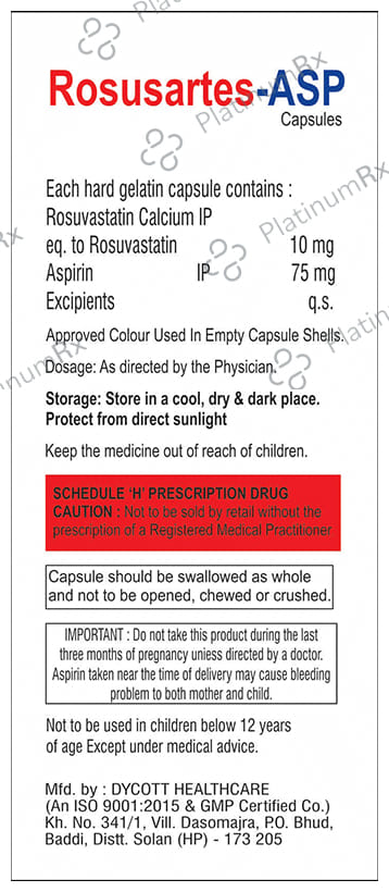 Rosusartes 75/10mg ASP Capsule 15s