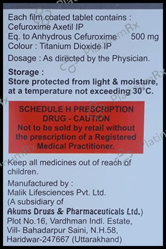 Cefunurs 500mg Tablet 10s