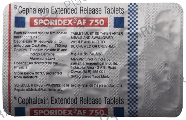 Sporidex AF 750mg Tablet ER 10s