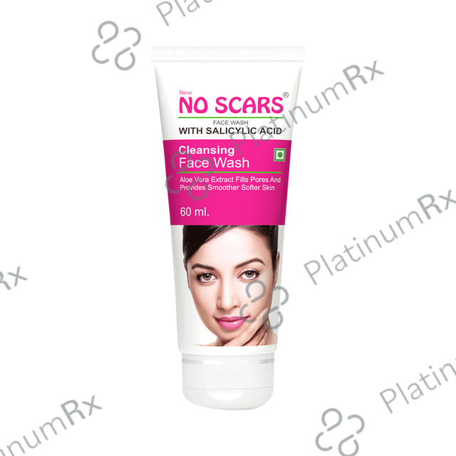 NO Scars with Salicylic Acid Cleansing Face Wash ( 60ml) 1 Tube