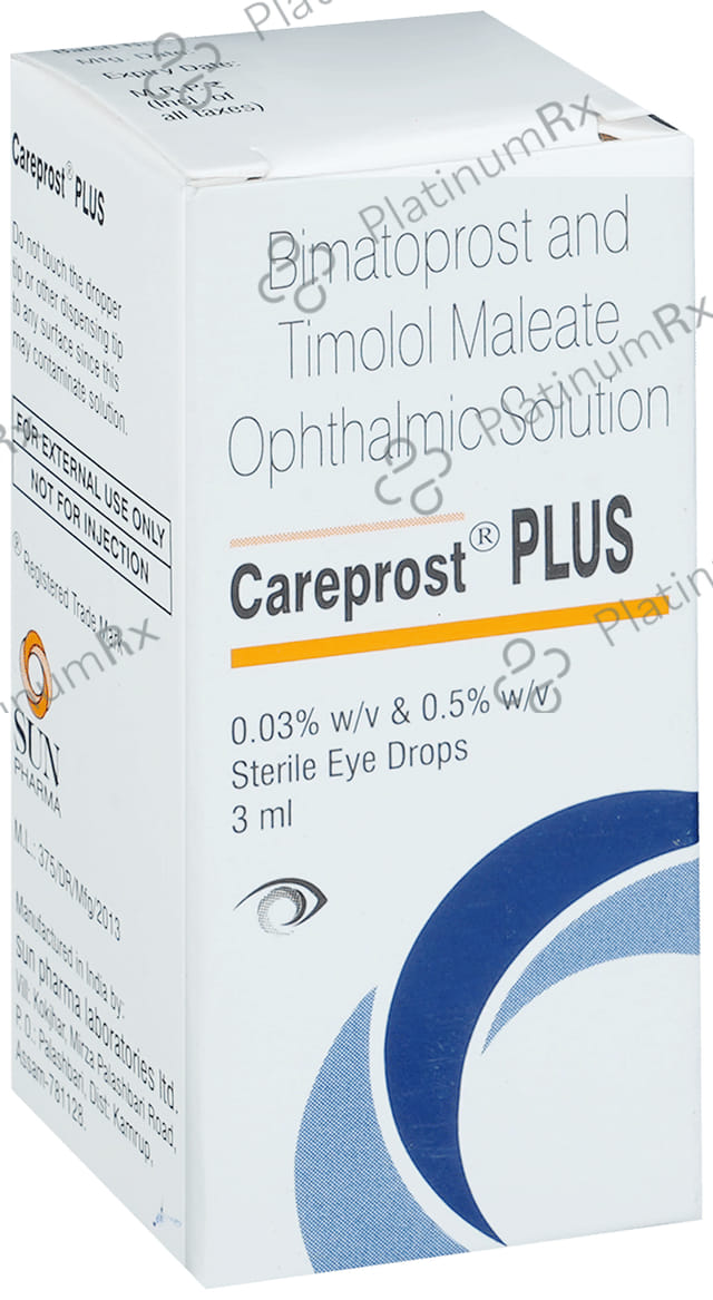 Careprost Plus 0.3/5mg Eye Drop 3ml