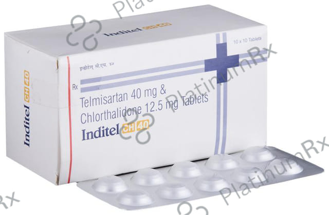 Inditel CH 40/12.5mg Tablet 10s