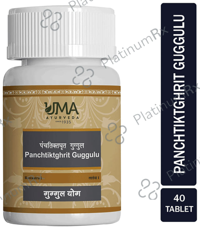 Uma Ayurveda PanchatiktaGhrit Guggul Tablet 40 tablets
