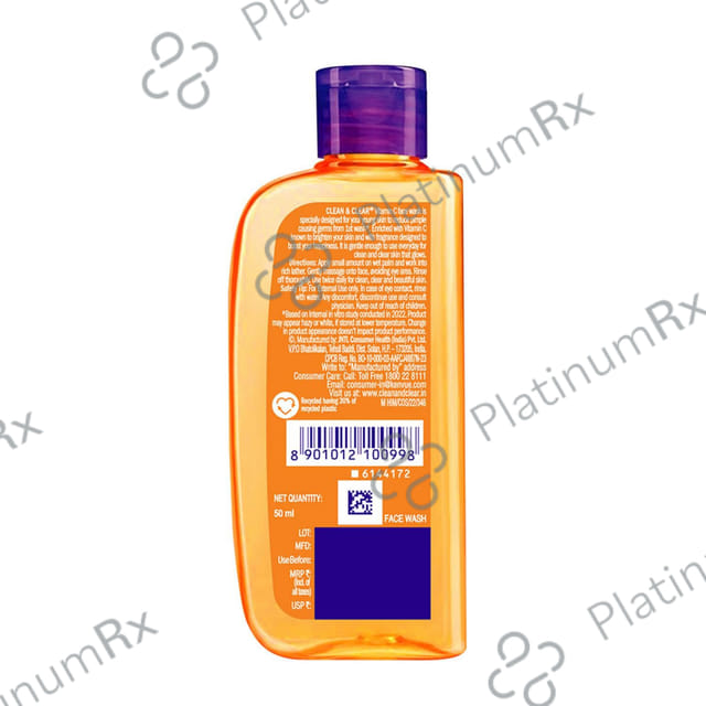 Clean & Clear Vitamin C Face Wash 50ml