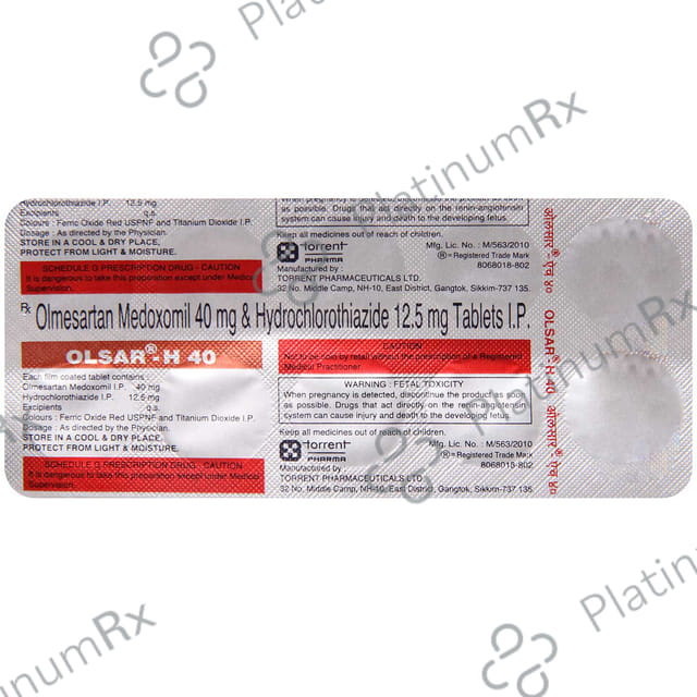 Olsar H 12.5mg/50mg Tablet