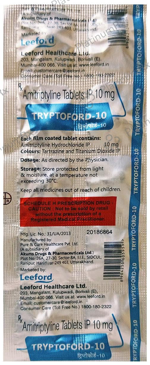 Tryptoford 10 Tablet
