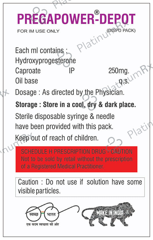 Pregapower Depot 500 Injection