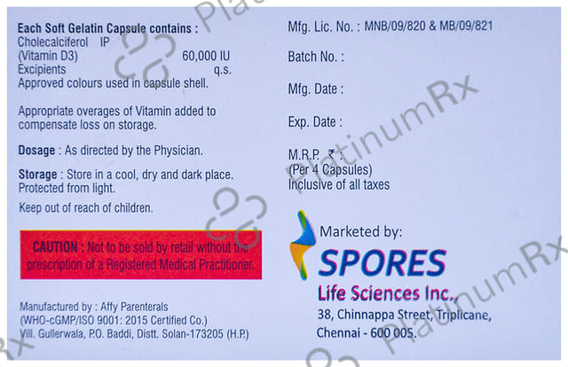 Gayn 60K Soft Gelatin Capsule 4s