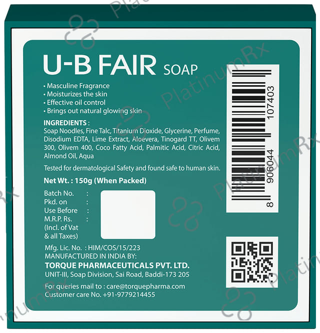 U-B Fair Bathing Bar (150gm Each) 1 units