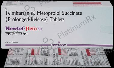 Newtel Beta 40/50mg Tablet PR 10s