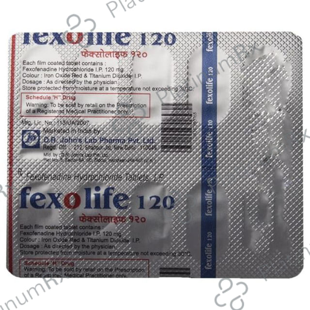 Fexolife 120mg Tablet 10s
