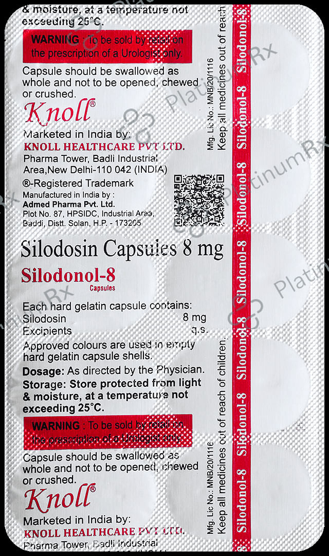 Silodonol 8mg Capsule