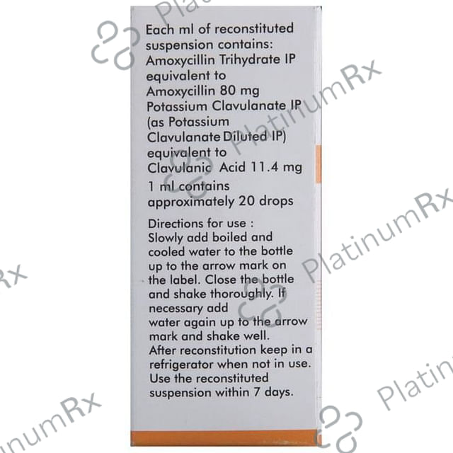 Bactoclav 80/11.4mg Drop 10ml