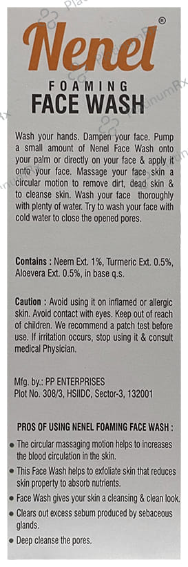 Elzac Nenel Fomaing Face Wash