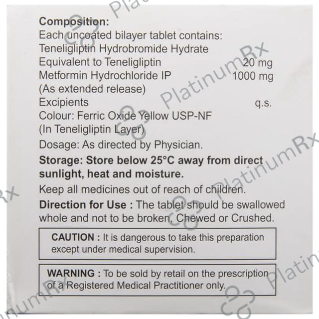 Tenepan M 1000/20mg Tablet ER