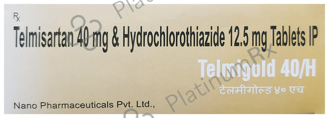 Telmigold H 40/12.5mg Tablet 10s