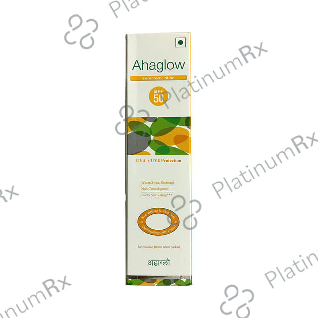 Ahaglow Sunscreen SPF 50 Lotion 100ml