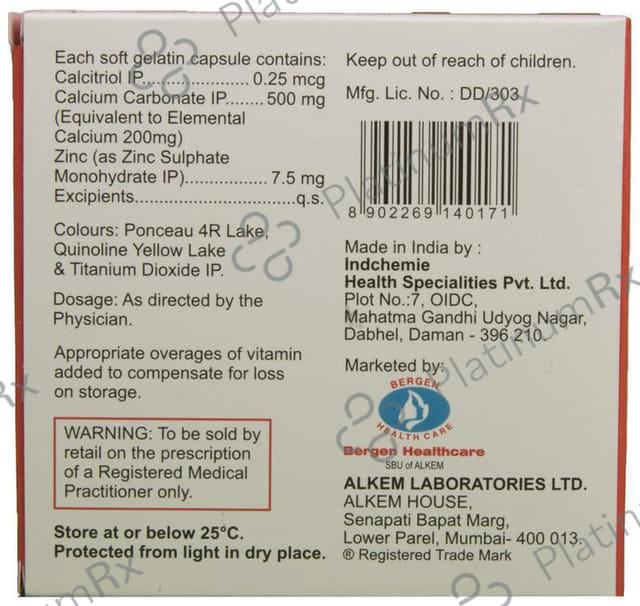 Gemcal Soft Gelatin Capsule 15s