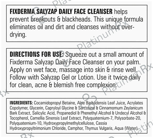 Fixderma Salyzap Daily Face Cleanser 60gm