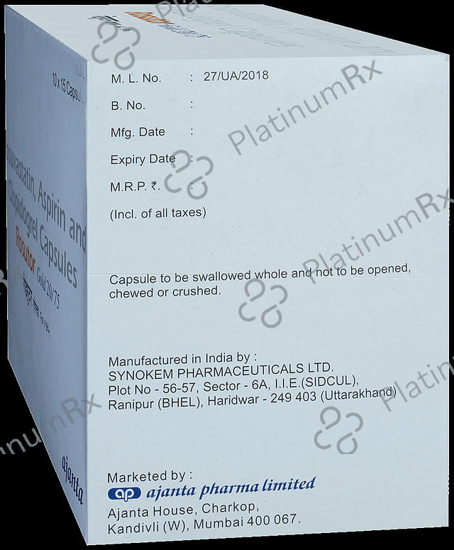 Rosutor Gold 20/75/75mg Capsule 15s