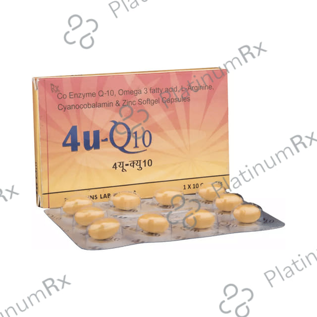 4U Q10 Gold Soft Gelatin Capsule 10s