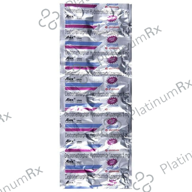 Alex Cough 5mg Lozenges Lemon Ginger 10s