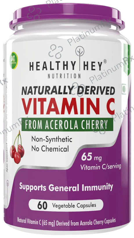 HealthyHey Nutrition Naturally Derived Vitamin C Vegetable Capsule