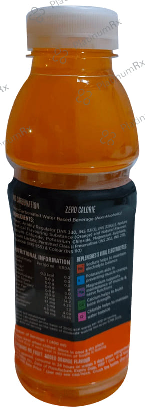Enerzal Zero Energy Drink Orange Flavour Liquid 400ml