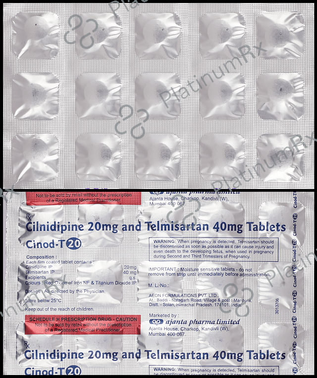 Cinod T 20/40mg Tablet 15s