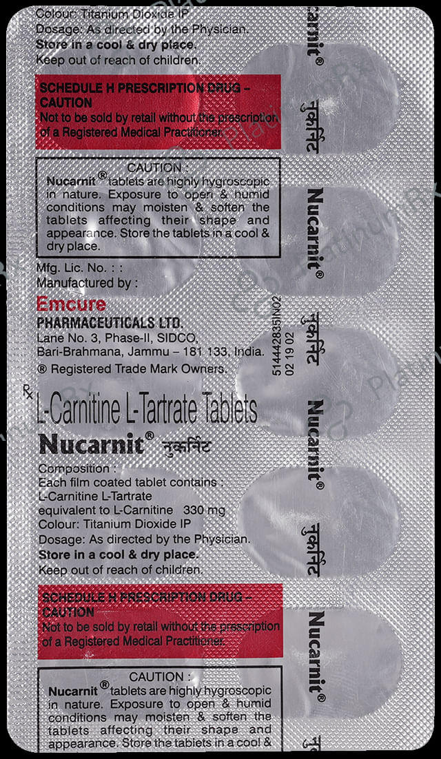 Nucarnit 330mg Tablet 10s