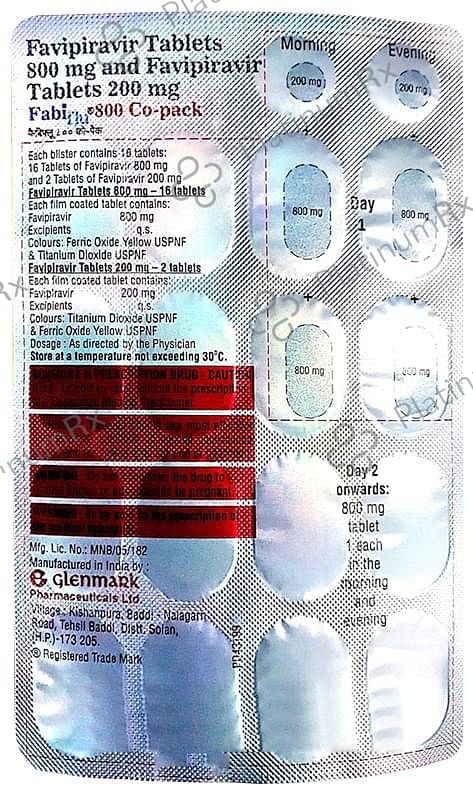 Fabiflu 800 Co-Pack Tablet
