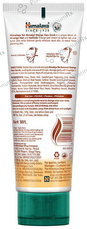 Himalaya Tan Removal Orange Face Scrub 50 Scrub