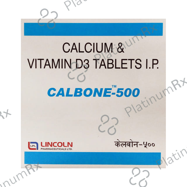 Calbone 500mg/250IU Tablet 15s
